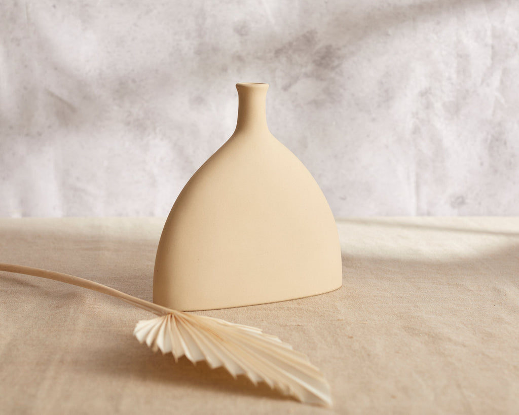 Pauline Sand Ceramic Vase
