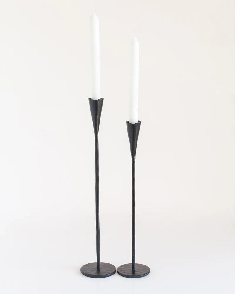 Phoenix Hand-Forged Iron Candle Stands