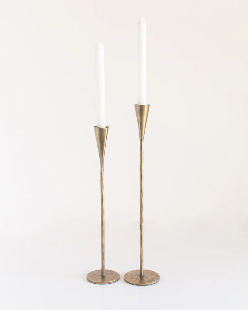 Phoenix Hand-Forged Iron Candle Stands