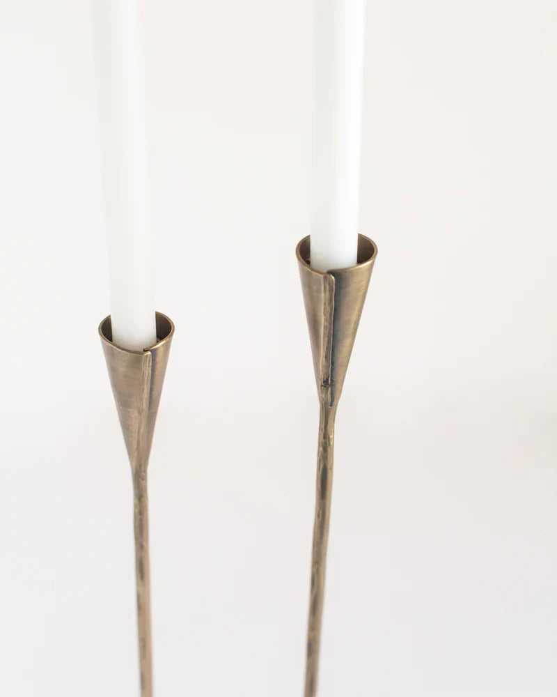 Phoenix Hand-Forged Iron Candle Stands
