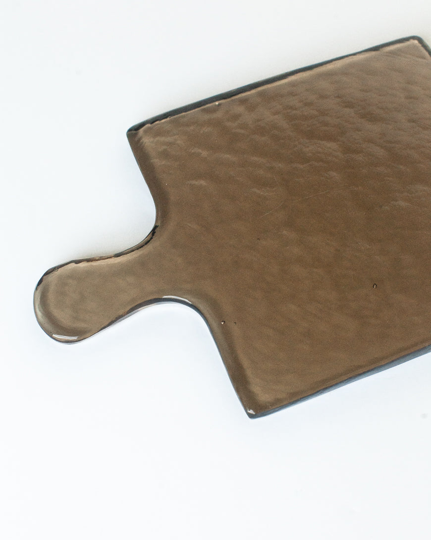 Hammered Glass Square Serving Board