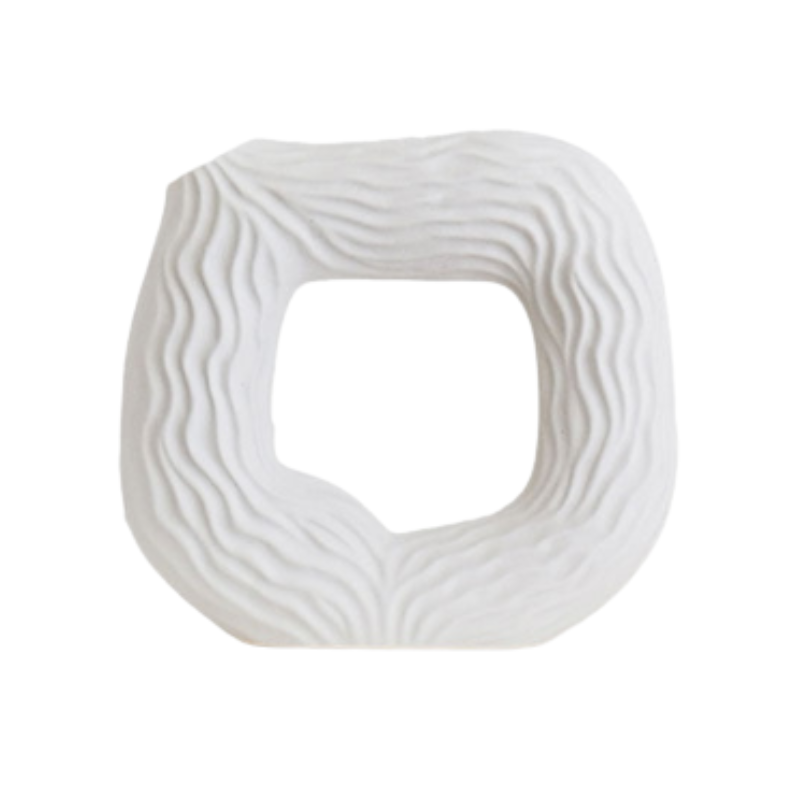 NNEOBA Circular Hollow Ceramic Vase